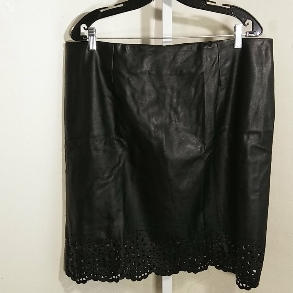 Faux leather skirt  NWOT